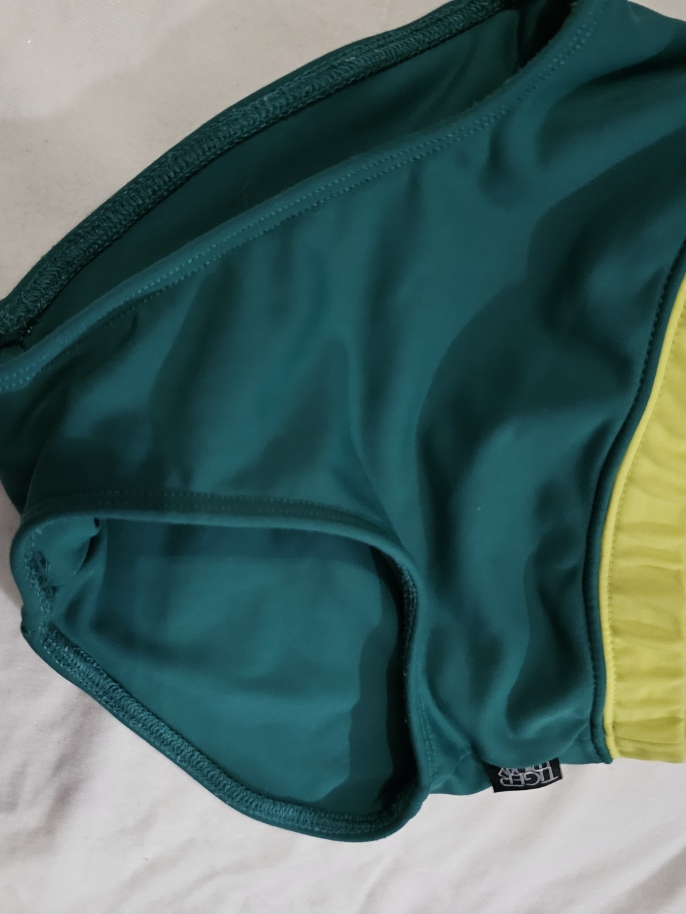 Tiger Friday Green and Yellow Dance Brief -